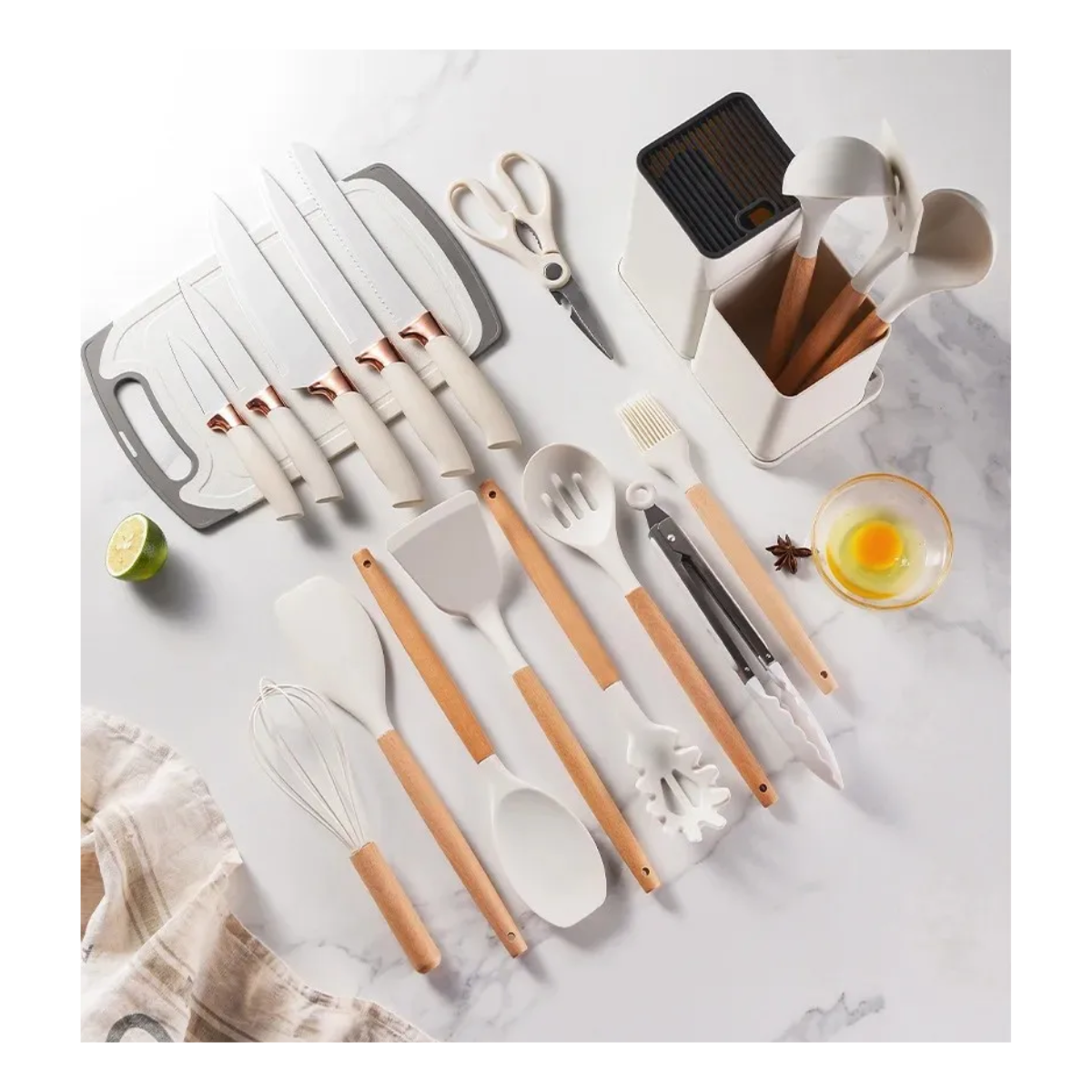 Set De Utensilios De Silicona