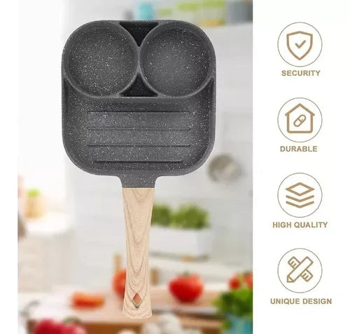 TreeChef - Sartén Antiadherente 3 en 1