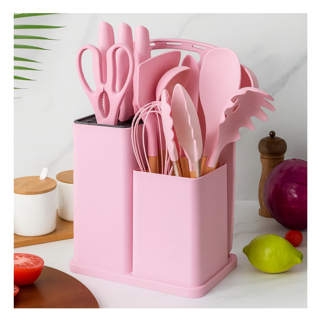 Set De Utensilios De Silicona